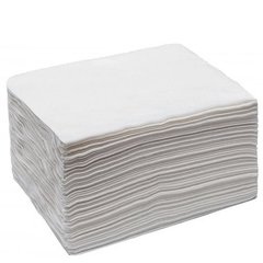 Полотенца одноразовые сетка 40x70 см белые, Цена салона ✅, 200 шт, Нарезные, сложение вчетверо