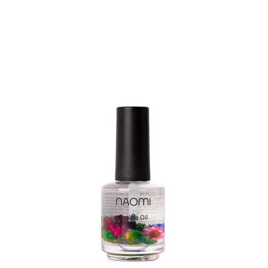 Олія для нігтів та кутикули Naomi Flower Oil з натуральними квітами, Роздрібна ціна, Лаванда
