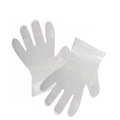 Перчатки одноразовые полиэтиленовые, Цена салона ✅, Белый